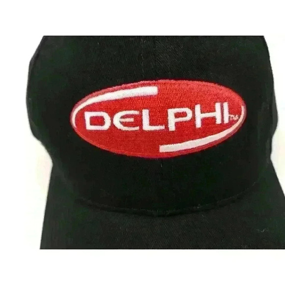 DELPHI Nascar Racing Black Strapback Hat - Picture 9 of 9